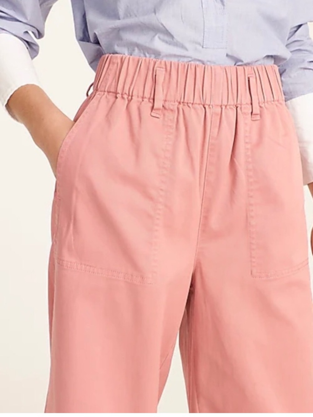 J Crew Wide Leg Chino Rose XLT